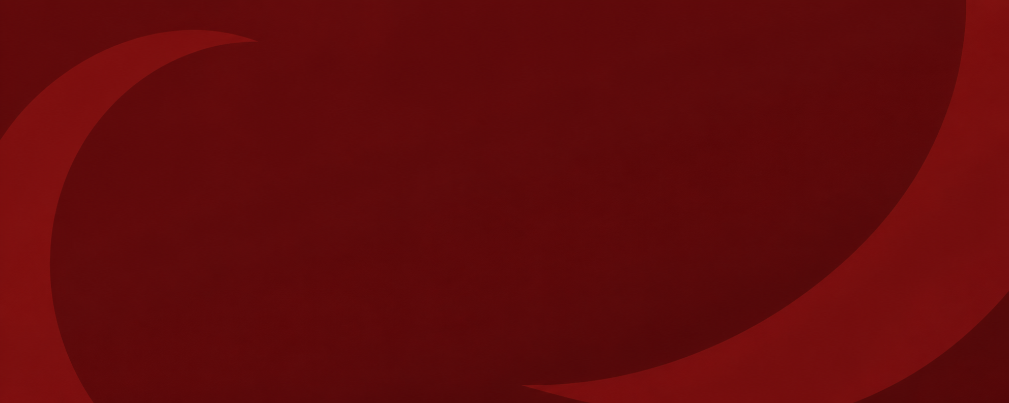 A close-up of a dark red textured surface with lighter red curved abstract shapes along the left and right edges.